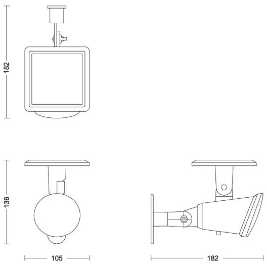 Philips - Applique a LED solare JIVIX LED/1,4W/3,7V 1800 mAh IP44