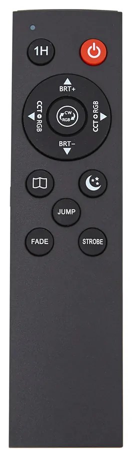 Lampada da terra moderna nera con LED dimmerabile RGB con telecomando - Sjors