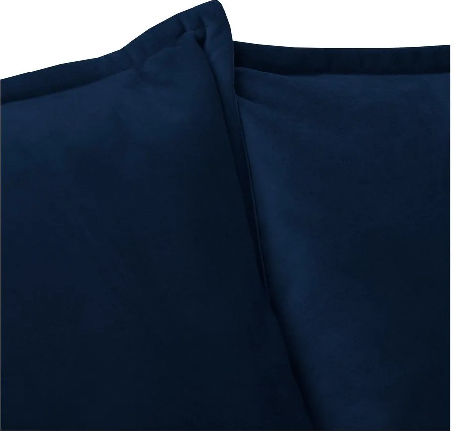 Divano blu scuro con rivestimento in velluto 138 cm Juli – Ropez