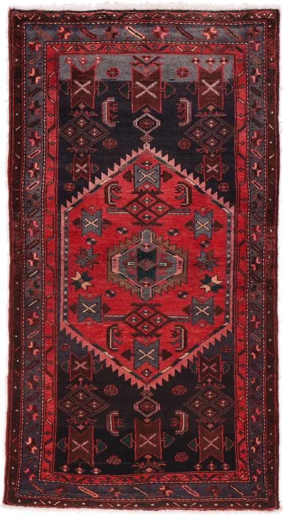 Hamedan Tappeto 210x110 (Iran) Annodato A Mano