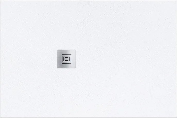 Piatto doccia SANYCCES in fibra di vetro Logic bianco L 70 x L 160 x H 3 cm opaco effetto ardesia