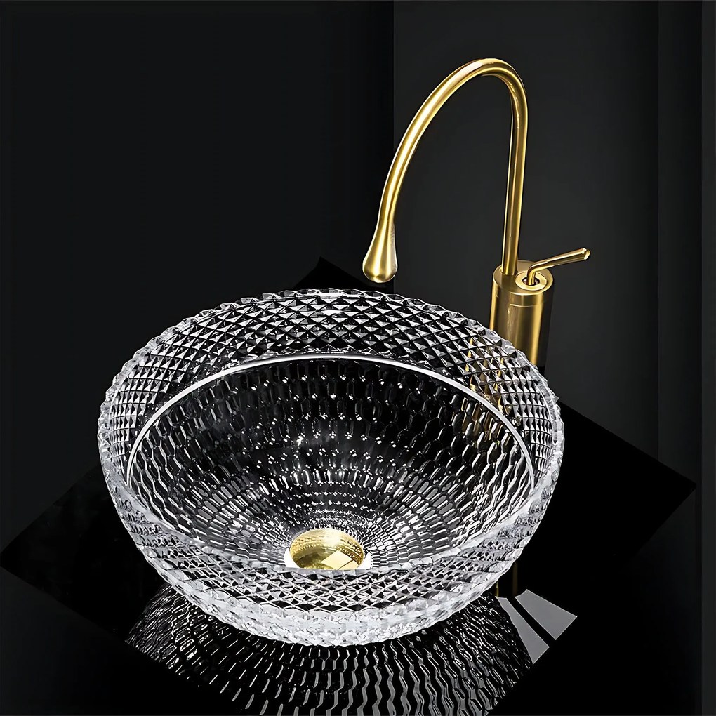 Lavabo da appoggio Rea Sue Transparent