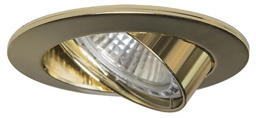 Set di 10 faretti incassati orientabili oro - Edu