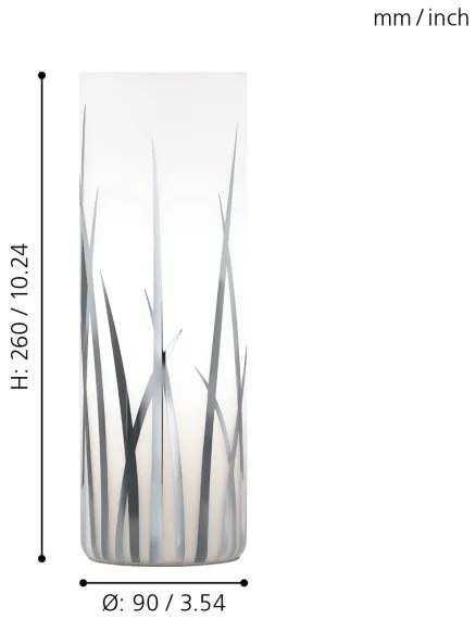 Eglo 92743 - Lampada da tavolo RIVATO 1xE27/60W/230V