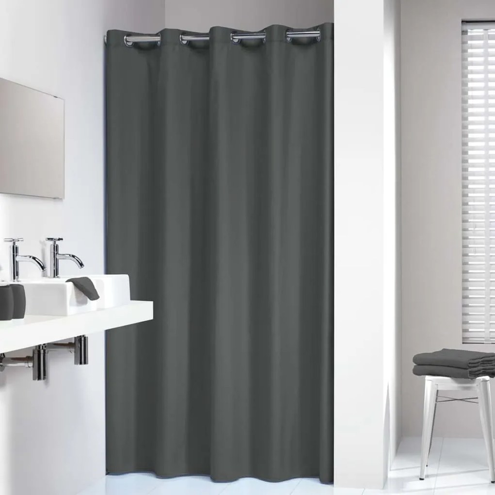 Tenda Da Doccia Coloris 180x200 Cm Grigia /