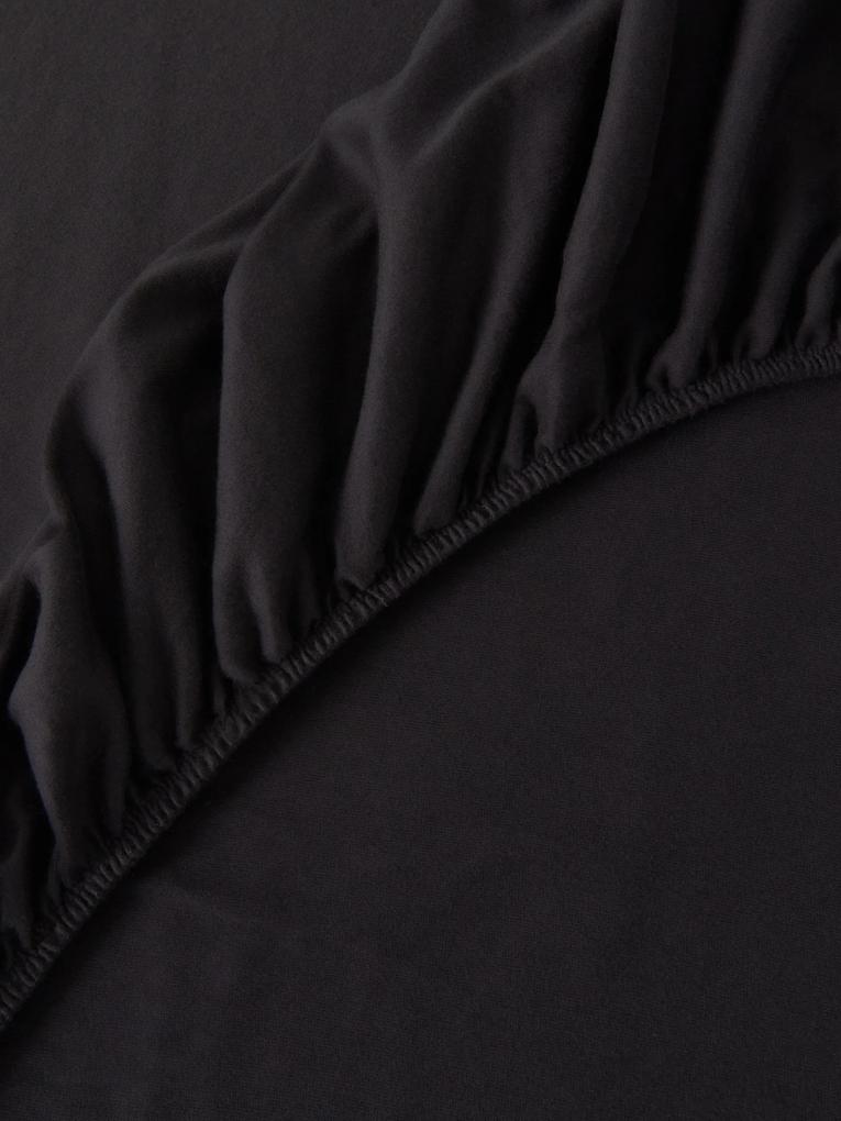 Sinsay - Lenzuolo in jersey di cotone con elastico - nero