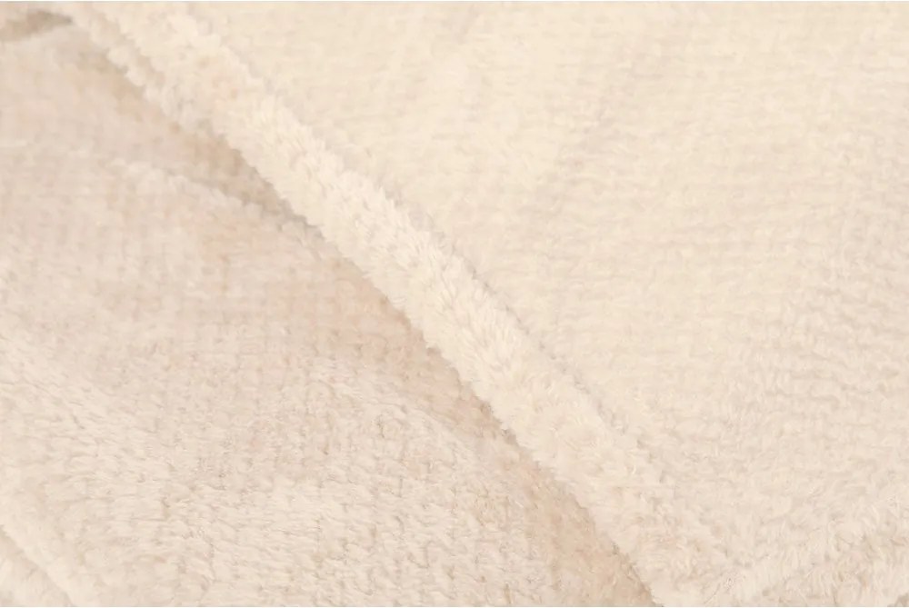 Coperta avorio in micropile 150x200 cm Pippa – Tiseco Home Studio