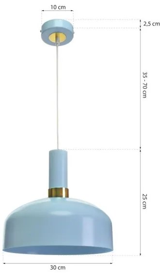 Lampadario a sospensione con filo MALMO 1xE27/60W/230V