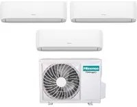 Climatizzatore Condizionatore Hisense Trial Split Inverter serie HI-COMFORT 9+12+18 con 3AMW72U4RJC R-32 Wi-Fi Integrato 9000+12000+18000