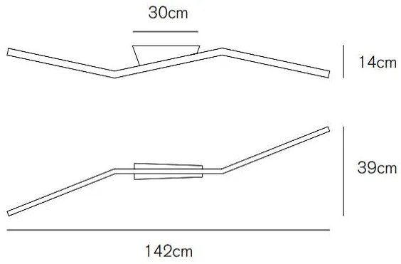 Bow plafoniera lamp 30w 3000k/4000k white