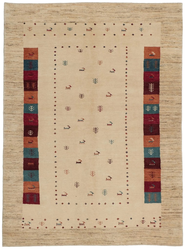 Gabbeh Tappeto 170x240 (Iran) Annodato A Mano