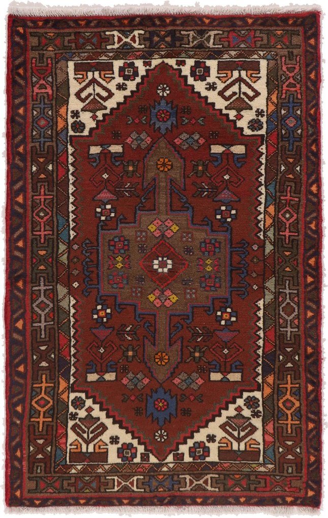 Hamedan Tappeto 150x90 (Iran) Annodato A Mano