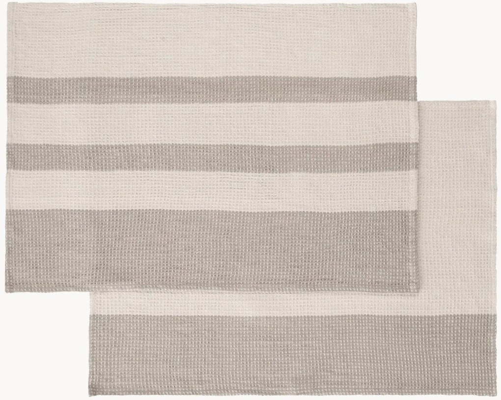 Set di 2 strofinacci in cotone organico Gano