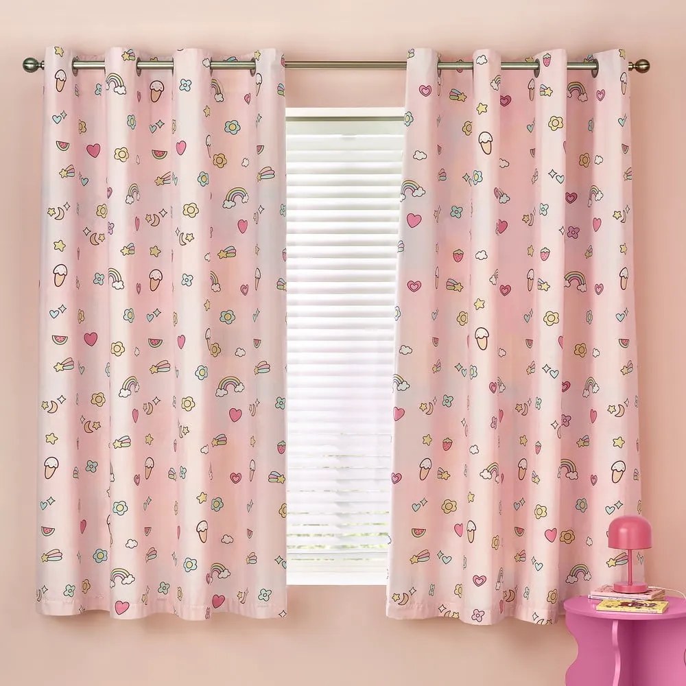 Tenda per bambini rosa 2 pz 168x183 cm Forever Together – Catherine Lansfield