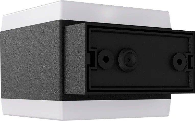 Applique LED 12W Cubica per esterni a Luce Diffusa IP54 Nera Colore Bianco Naturale 4.000K