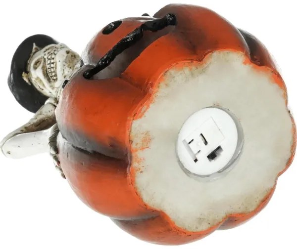 Retlux - LED Decorazione HALLOWEEN LED/2xLR44/bianco caldo scheletro in una zucca resina