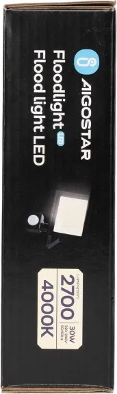 Aigostar - Proiettore LED con sensore, 30W, 230V, 4000K, IP65