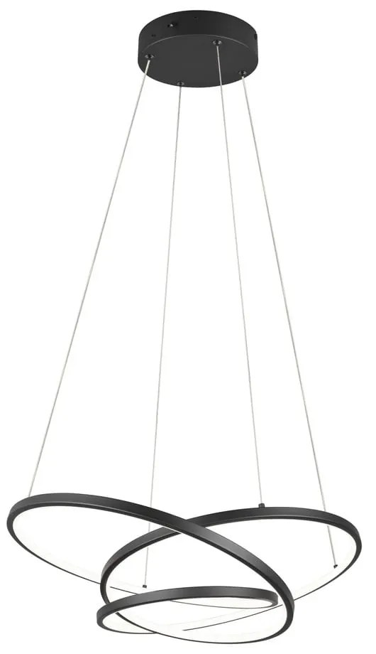 Lampadario dimmerabile LED nero opaco Darvin - Trio