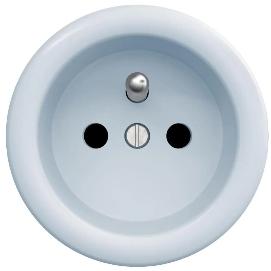 Kliklap - Presa domestica retrò senza cornice 230 V blu