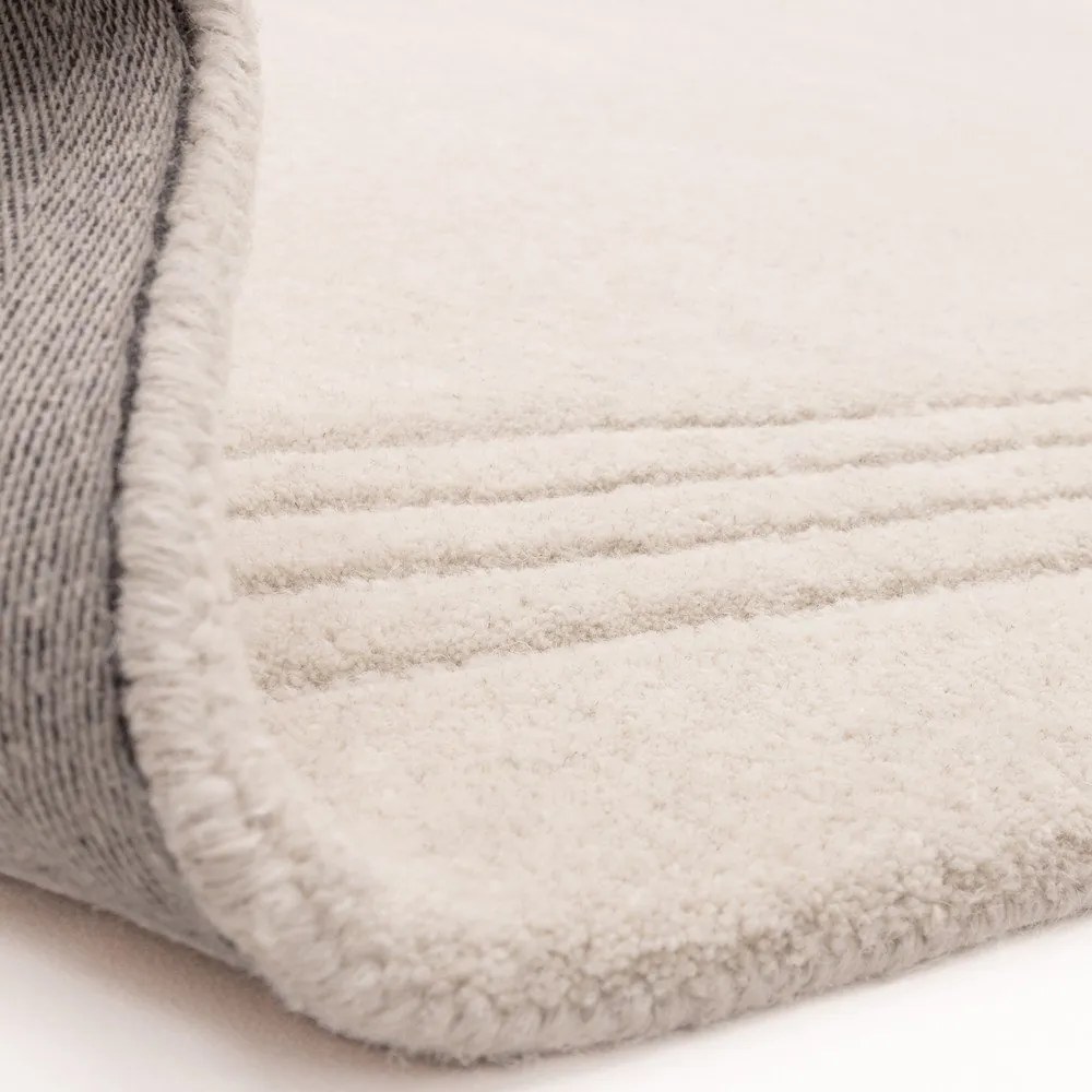 Tappeto in lana avorio tessuto a mano 120x170 cm Orlo Ivory - Asiatic Carpets