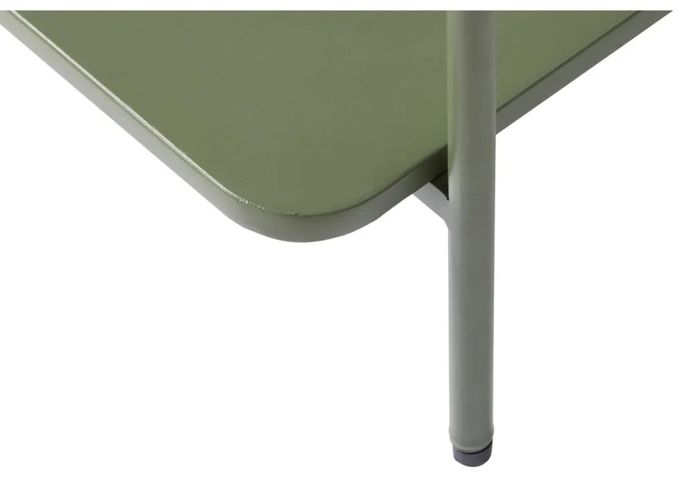 Tavolino da salotto verde in metallo 75x75 cm Yuba – Unique Furniture