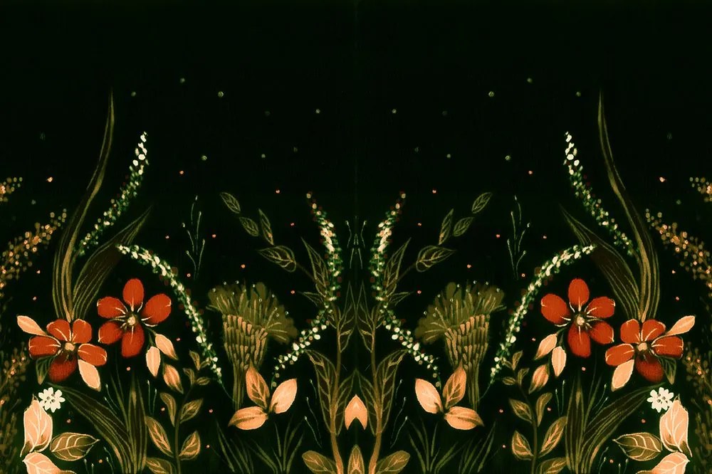 Carta da parati – Ornamento floreale