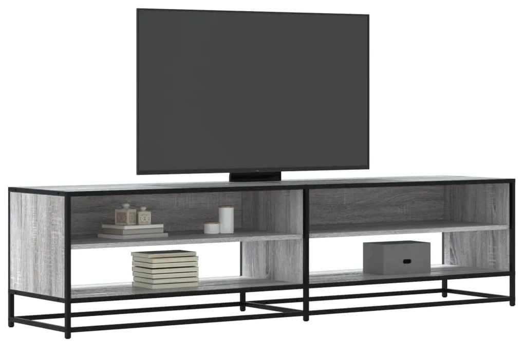 Mobile Porta Tv Grigio Sonoma 180,5x40x46 Cm İn Truciolato /