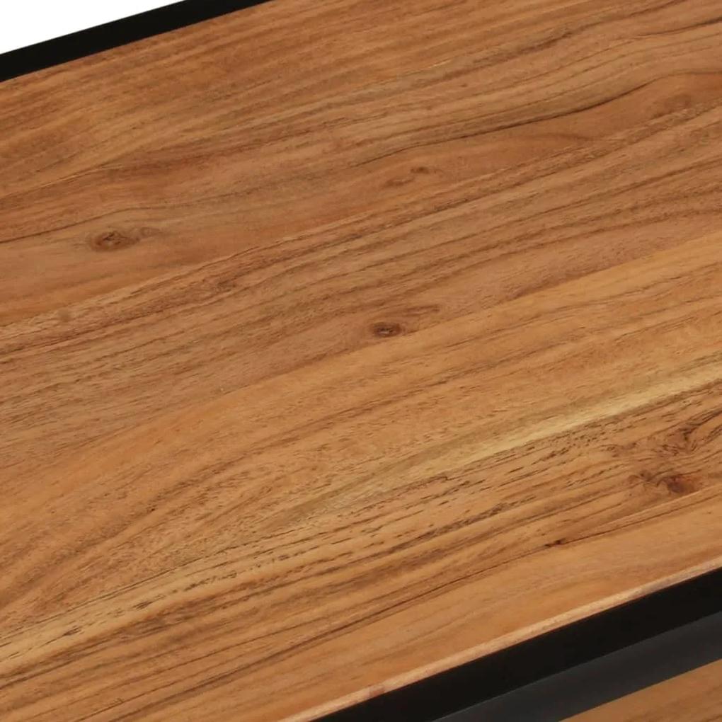 Tavolino da salotto 90x45x35 cm in legno massello di acacia