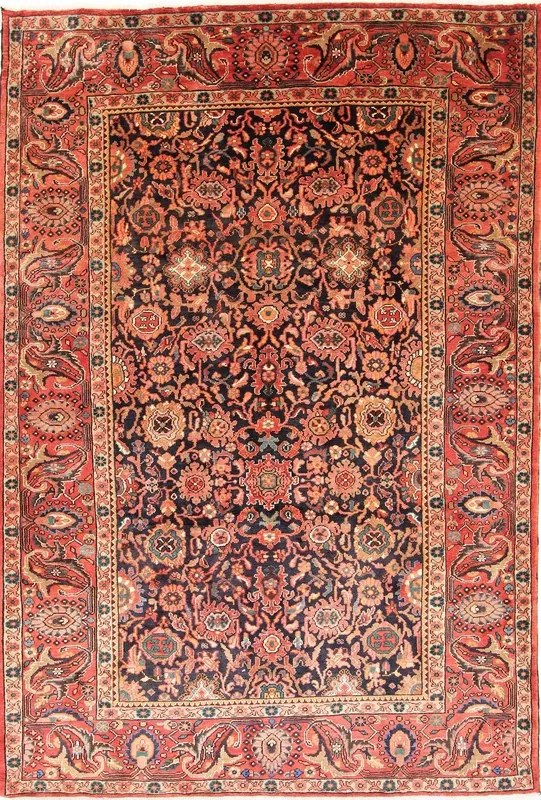 Nanaj Tappeto 320 x 220 Blu (Iran) Annodato A Mano