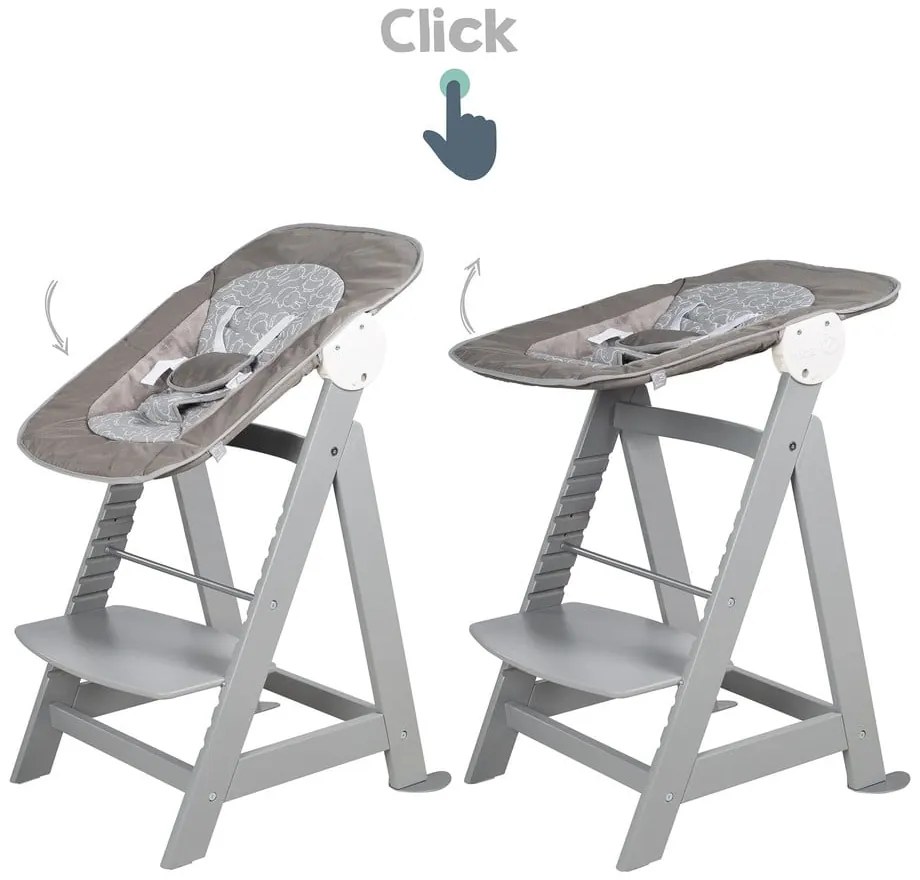 Seggiolone grigio tortora Miffy – Roba