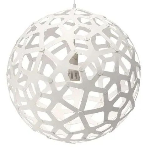 David Trubridge - Coral Lampada a Sospensione Ø60 Bianco 2 Lati David Trubridge