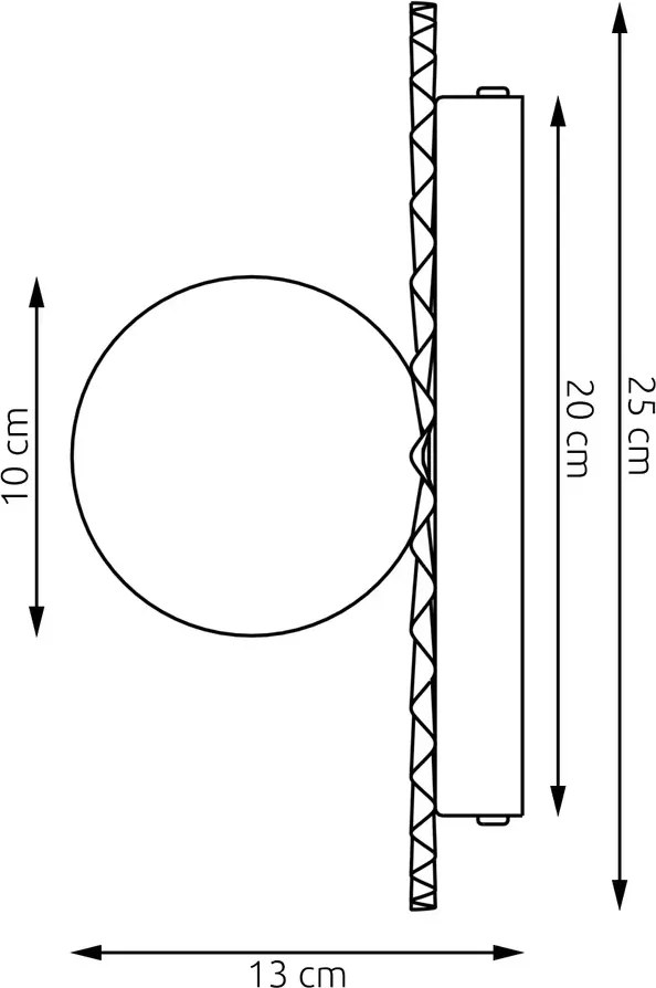 Applique da parete UMBRA K1 M G9 in Acciaio