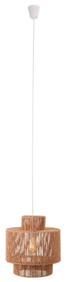 MAXLIGHT P0586 - Lampadario a sospensione con filo LABRIZ 1xE27/15W/230V diametro 35 cm beige