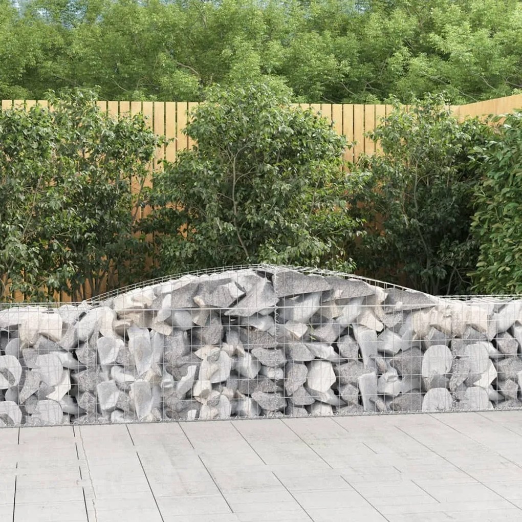 Cesti Gabbioni Ad Arco 3 Pz 400x50x60/80 Cm Ferro Zincato /