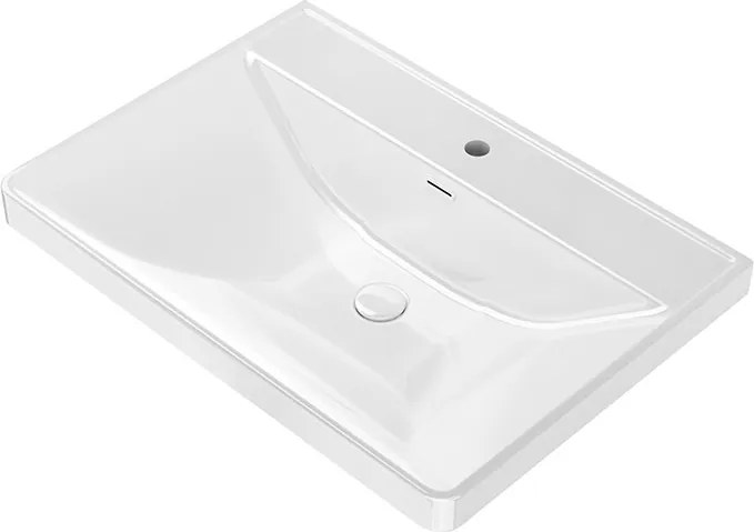 Mobile bagno 60 cm lavabo integrato e specchio contenitore | KAM-SM60 - KAMALU