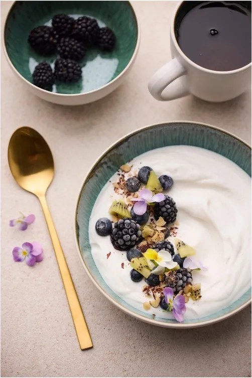 Ciotolina bianca/verde in gres 400 ml Gastro White/Green – Bitz