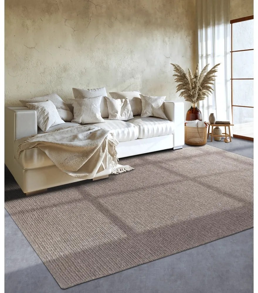 Tappeto marrone chiaro in lana intrecciata 60x90 cm Francois - Villeroy&amp;Boch