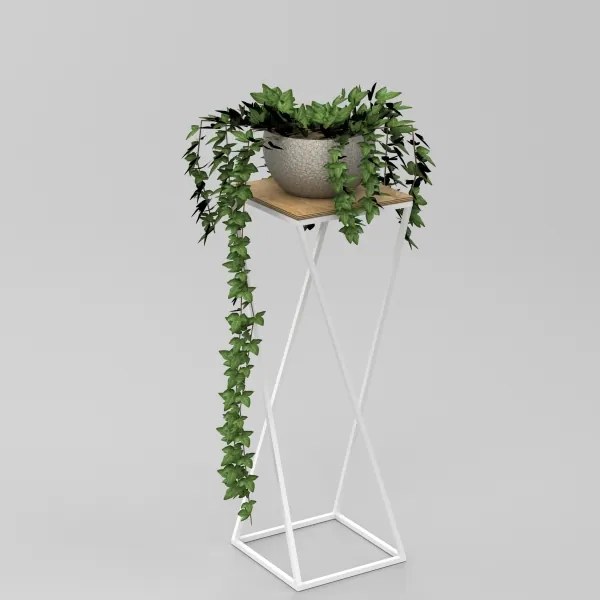 Portafiori  70x24 cm bianco