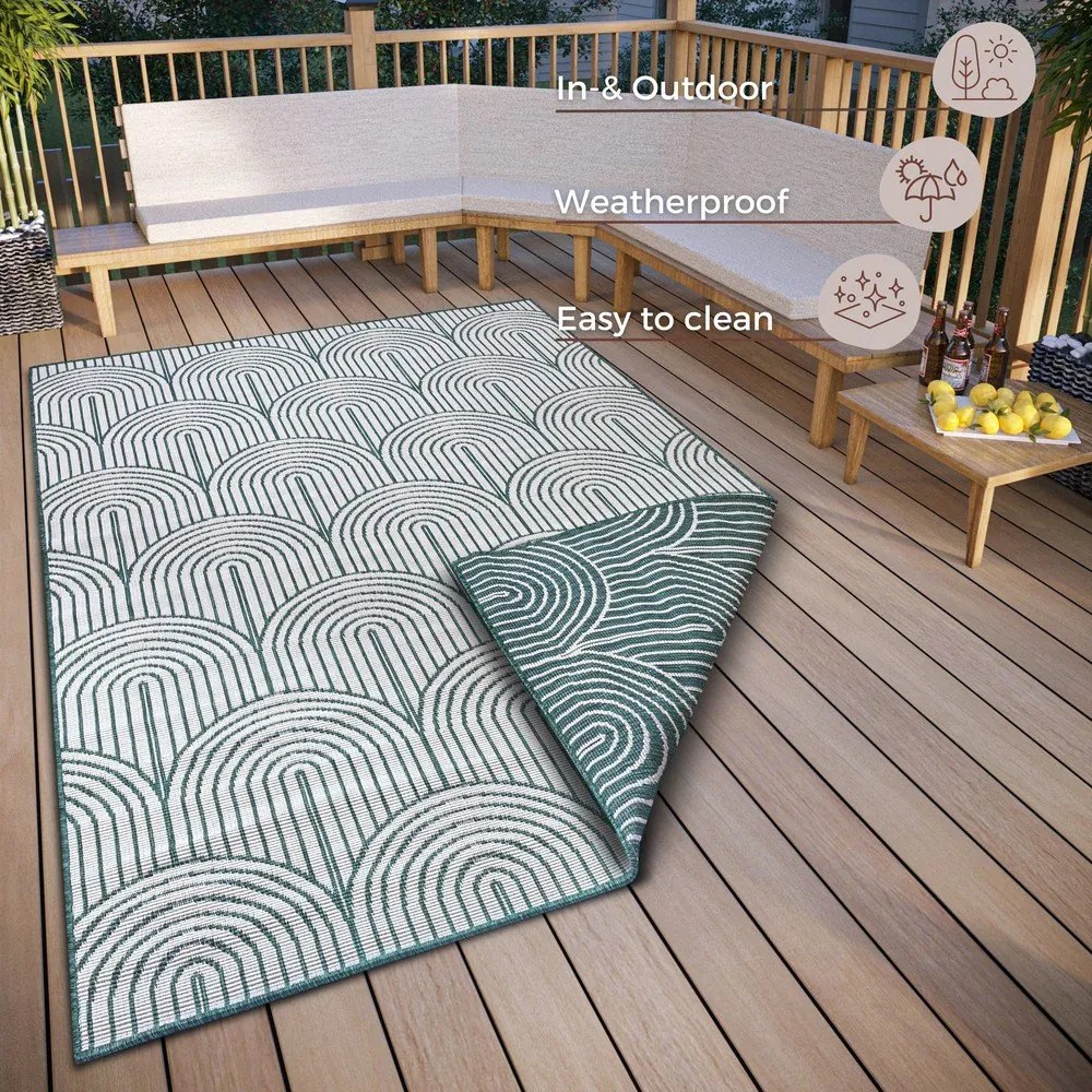 Tappeto verde per esterni 120x170 cm Pangli Green - Hanse Home