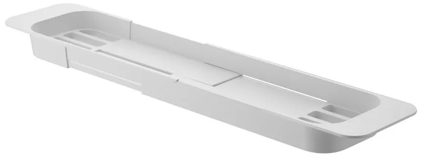 Mensola regolabile bianca per vasca da bagno Tower - YAMAZAKI