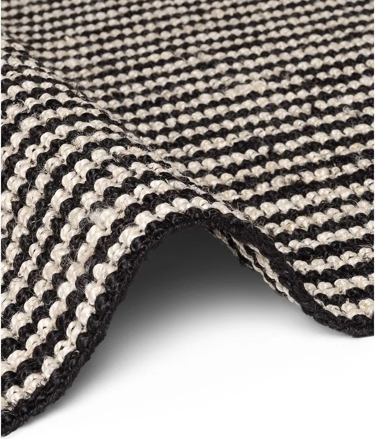 Tappeto in juta nero tessuto a mano 160x230 cm Harvest Ebony - Elle Decoration