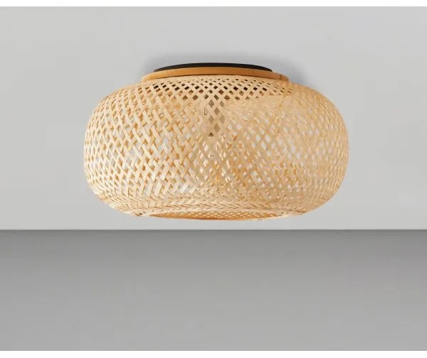 Plafoniera SALOMON 1xE27/10W/230V diametro 40 cm bambù