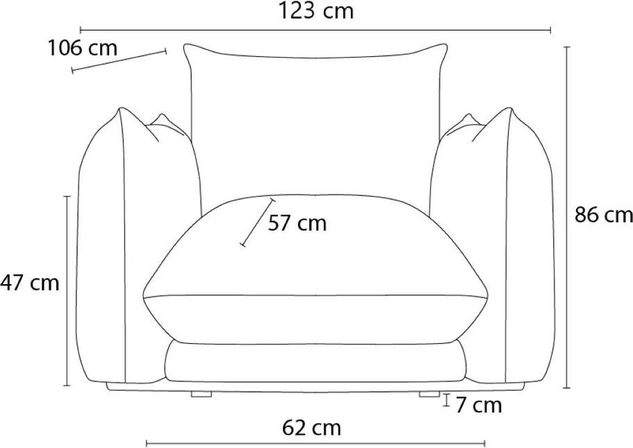 Poltrona in grigio chiaro Ernest – Bobochic Paris