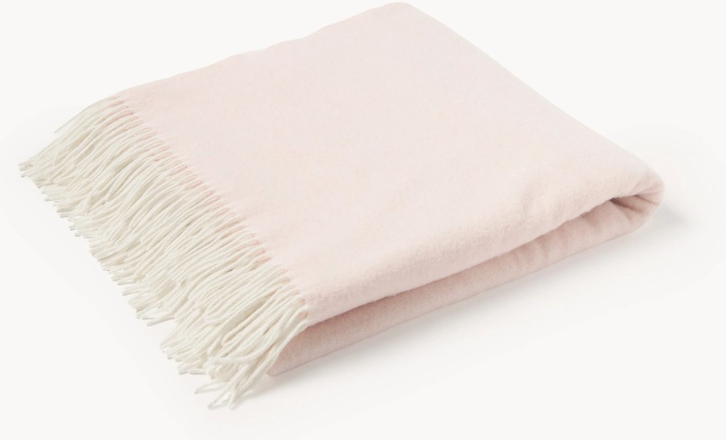 Copriletto in lana con cashmere Faro