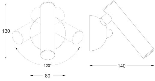 Zuma Line W0461-01A-F7F7-Luce Spot da parete a LED LOYA LED/5W/230V Oro rosa