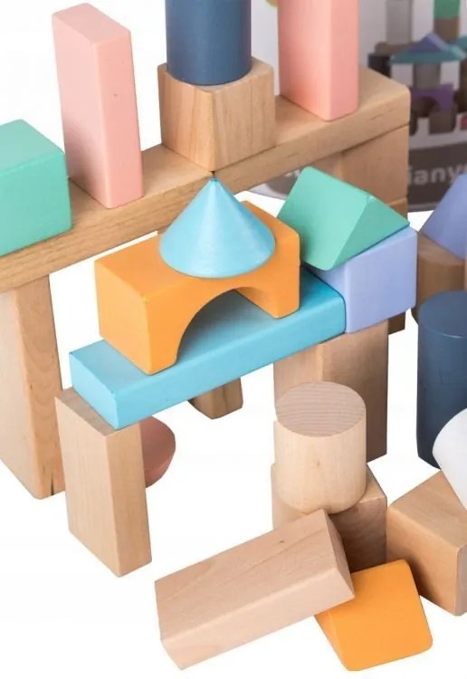 Cubi colorati in legno per bambini 100 pz