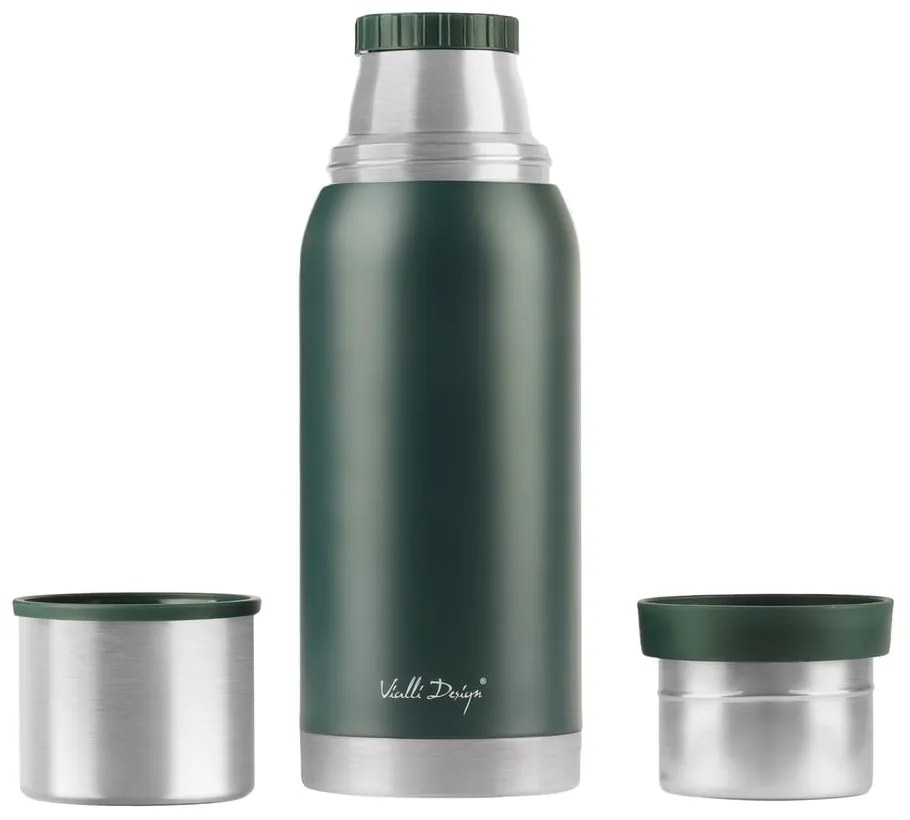 Tazza termica da viaggio verde Fuori, 1 l - Vialli Design