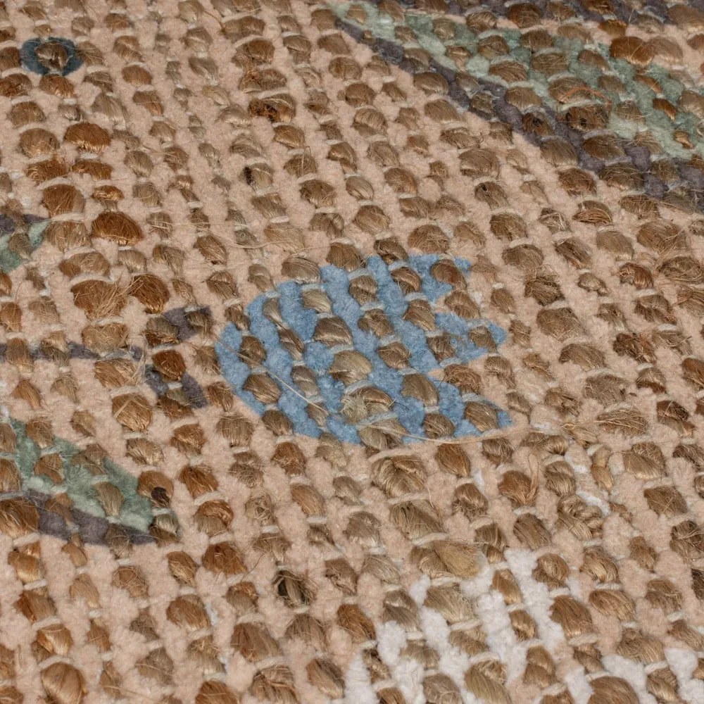 Tappeto di colore naturale in misto iuta tessuto a mano 80x150 cm Arriana – Flair Rugs