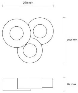 Sforzin illuminazione lampada da soffitto tenedos 3 luci gx55 T314 (ULTIMI DISPONIBILI - N°4)