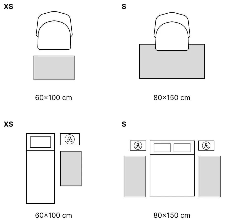 Tappeto in cotone beige, 60 x 90 cm Art - Vitaus